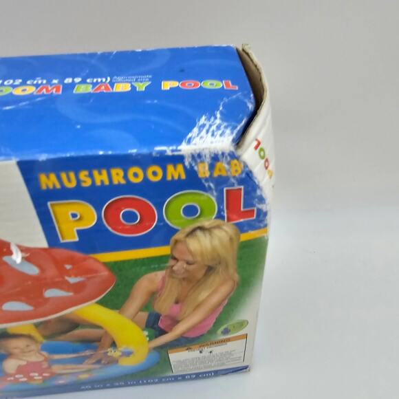 Vintage The Wet Set Intex Shaded Baby Mushroom Pool NEW in Box NIB - Picture 5 of 5